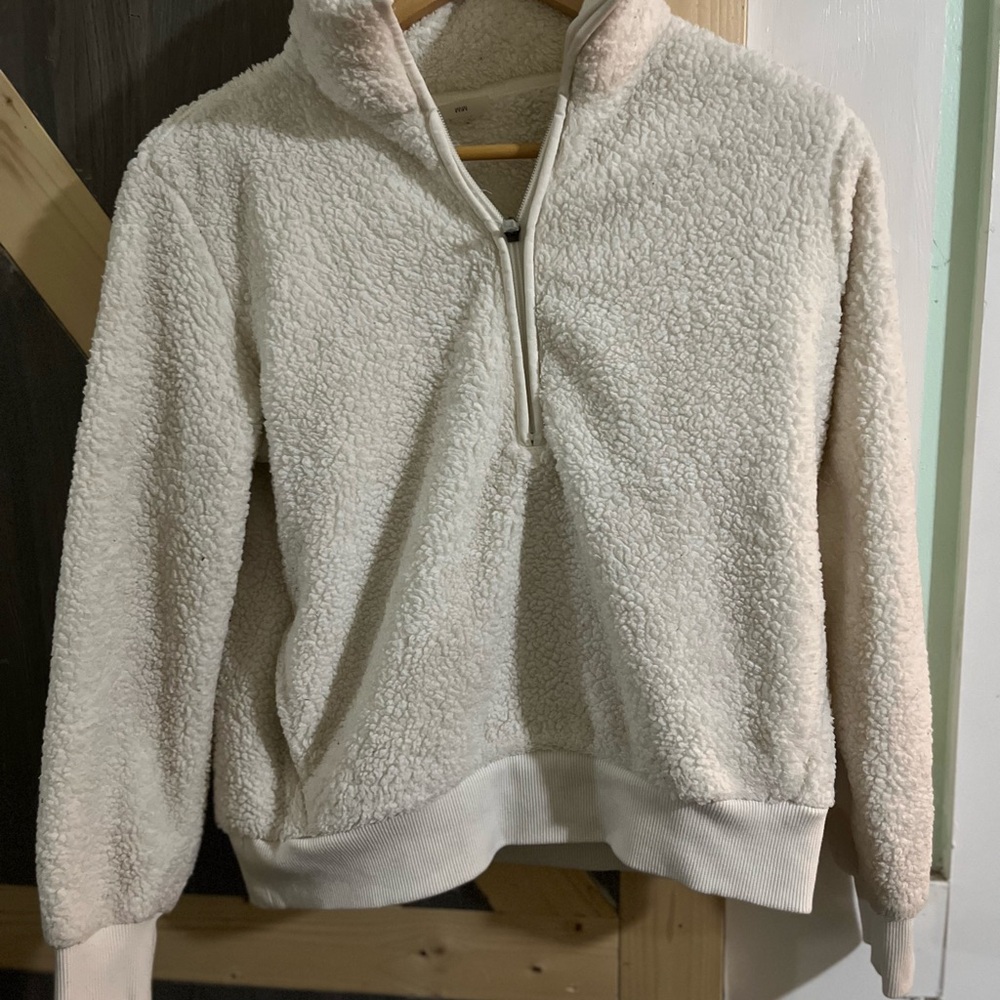 Cream Fleece  Sweater
